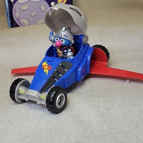 Sesame Street ELMO, COOKIE, MONSTER, ERNIE 2001 Construction Vehicles Cars VTG - Picture 6 of 11